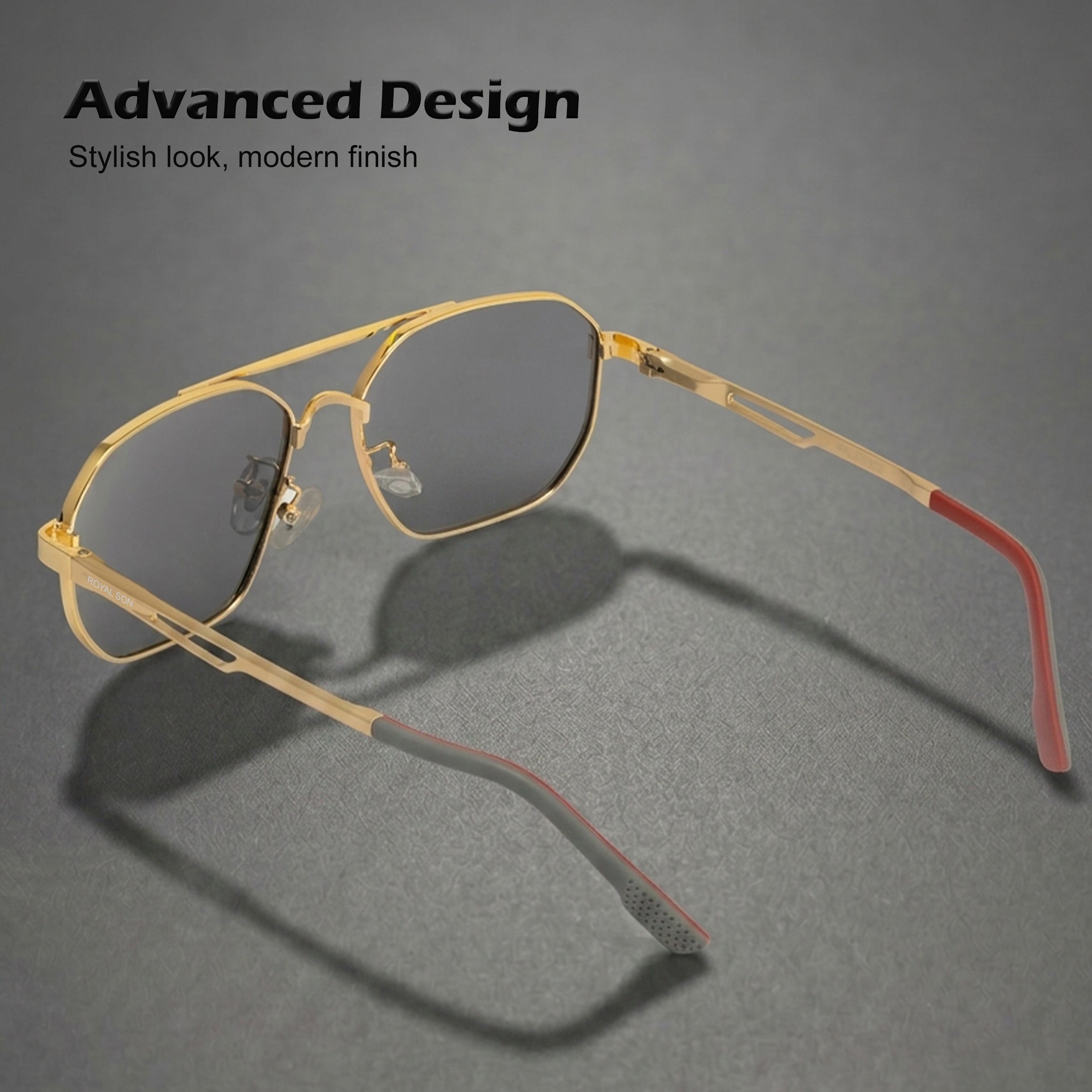 Royal Son Retro Square Polarized UV Protection Chashma For Men & Women New Style – SG-RS1114-C2