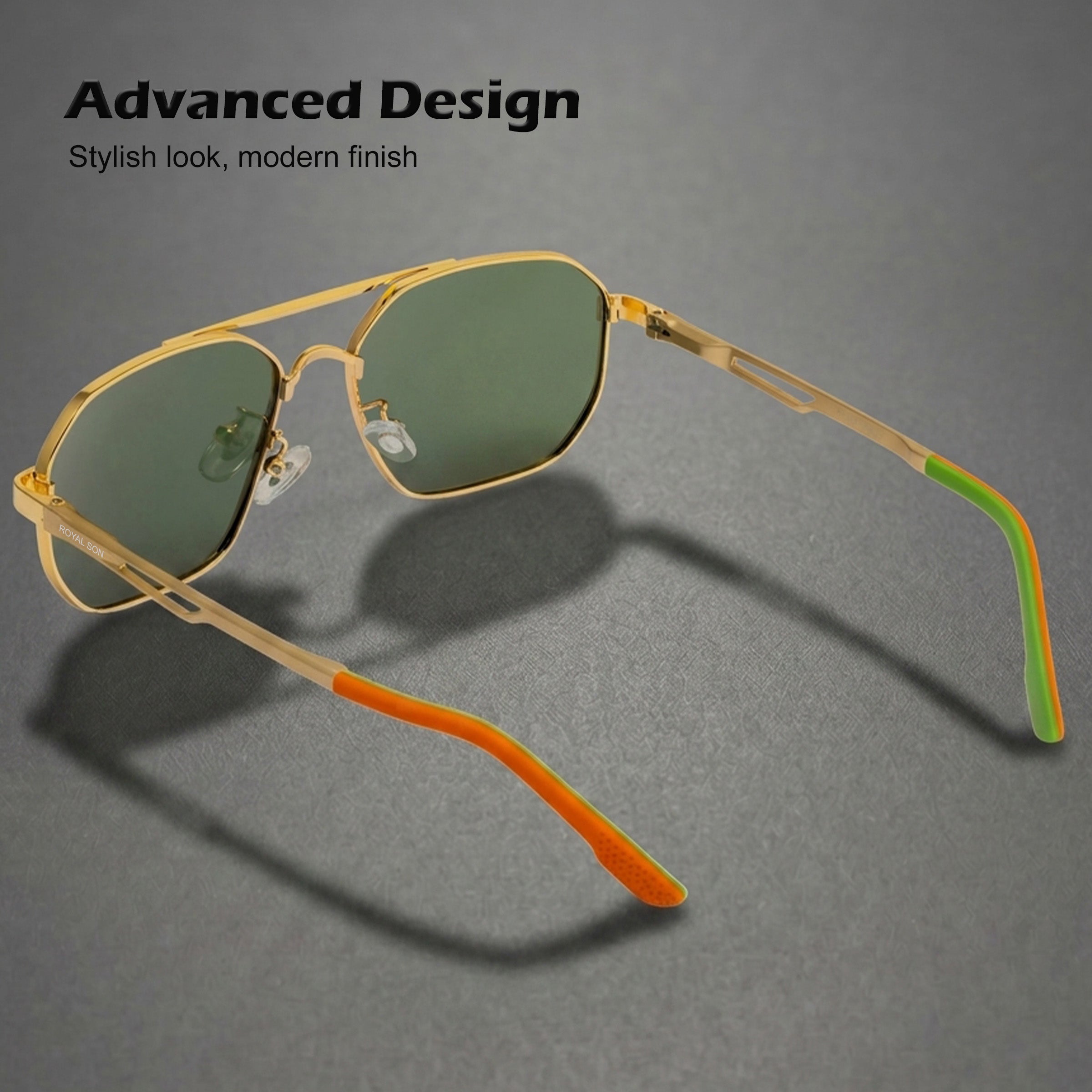 Royal Son Retro Square Polarized UV Protection Goggles For Men & Women Sunglasses – SG-RS1114-C3