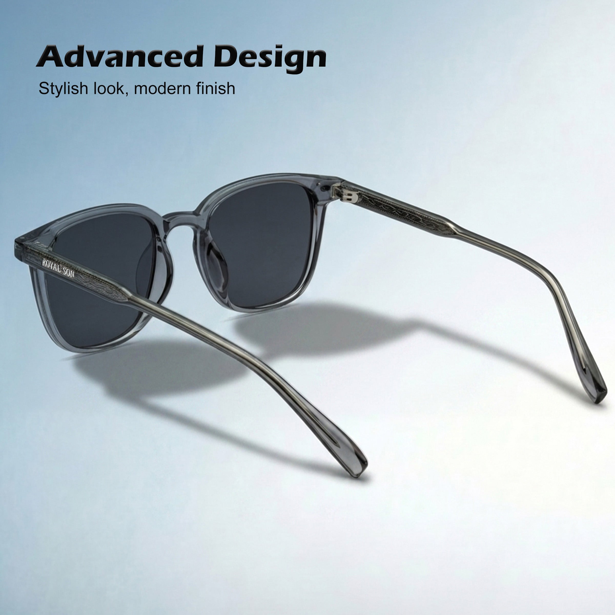 Royal Son Retro Square Polarized UV Protection Goggles For Men & Women Sunglasses – SG-RS1112-C2