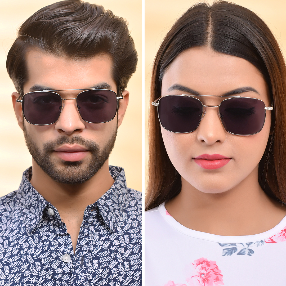 ROYAL SON UV Protected Square Sunglasses For Men And Women - RS0038AV
