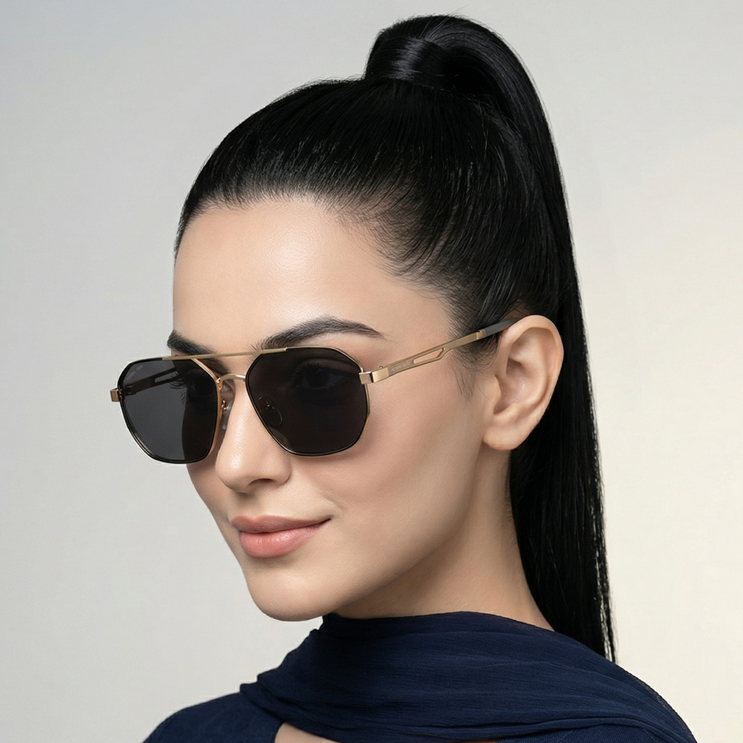 Royal Son Retro Square Polarized UV Protection Chashma For Men & Women New Style – SG-RS1114-C2