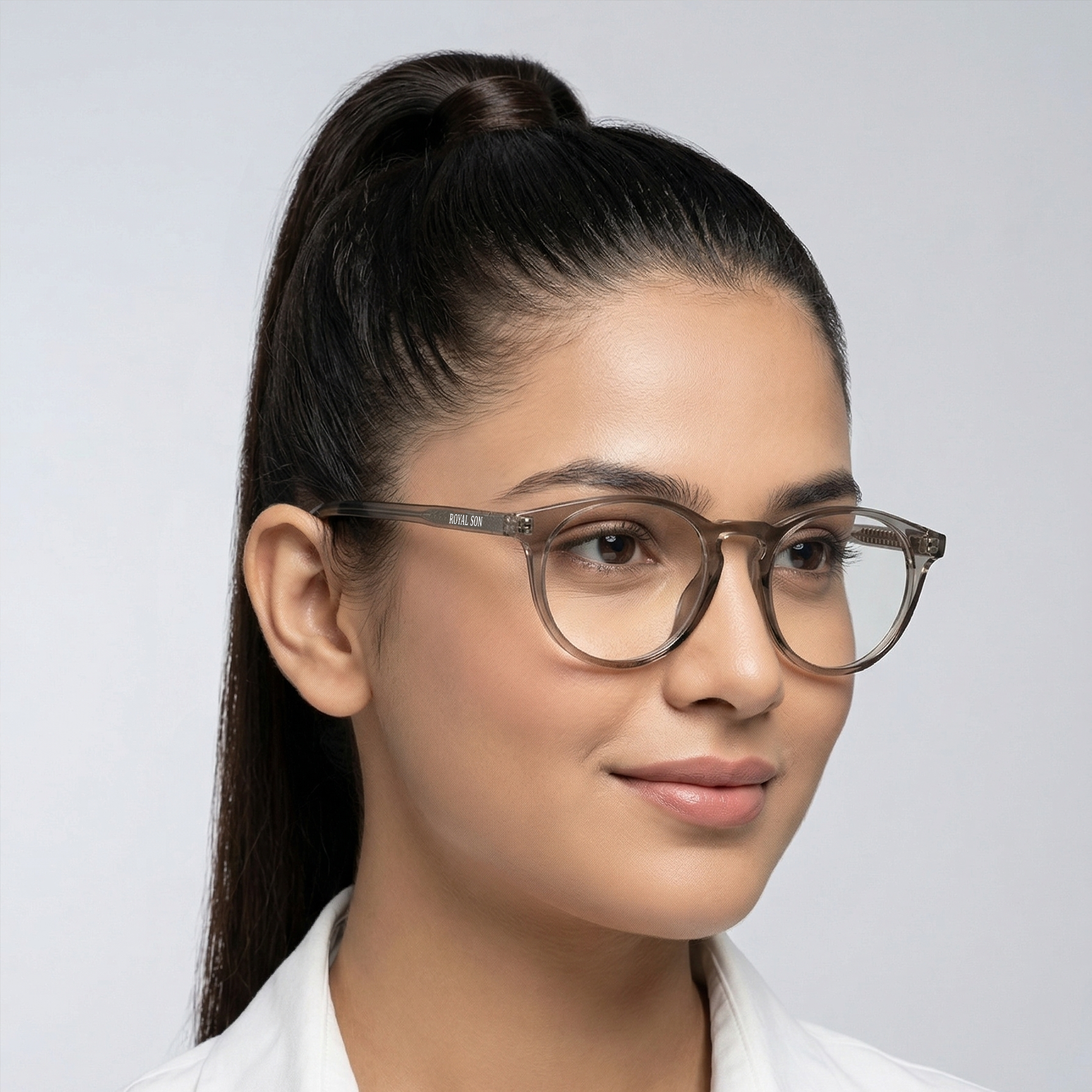 Royal Son Round Anti Glare Spectacles Frames For Men & Women – SF-RS1111-C2