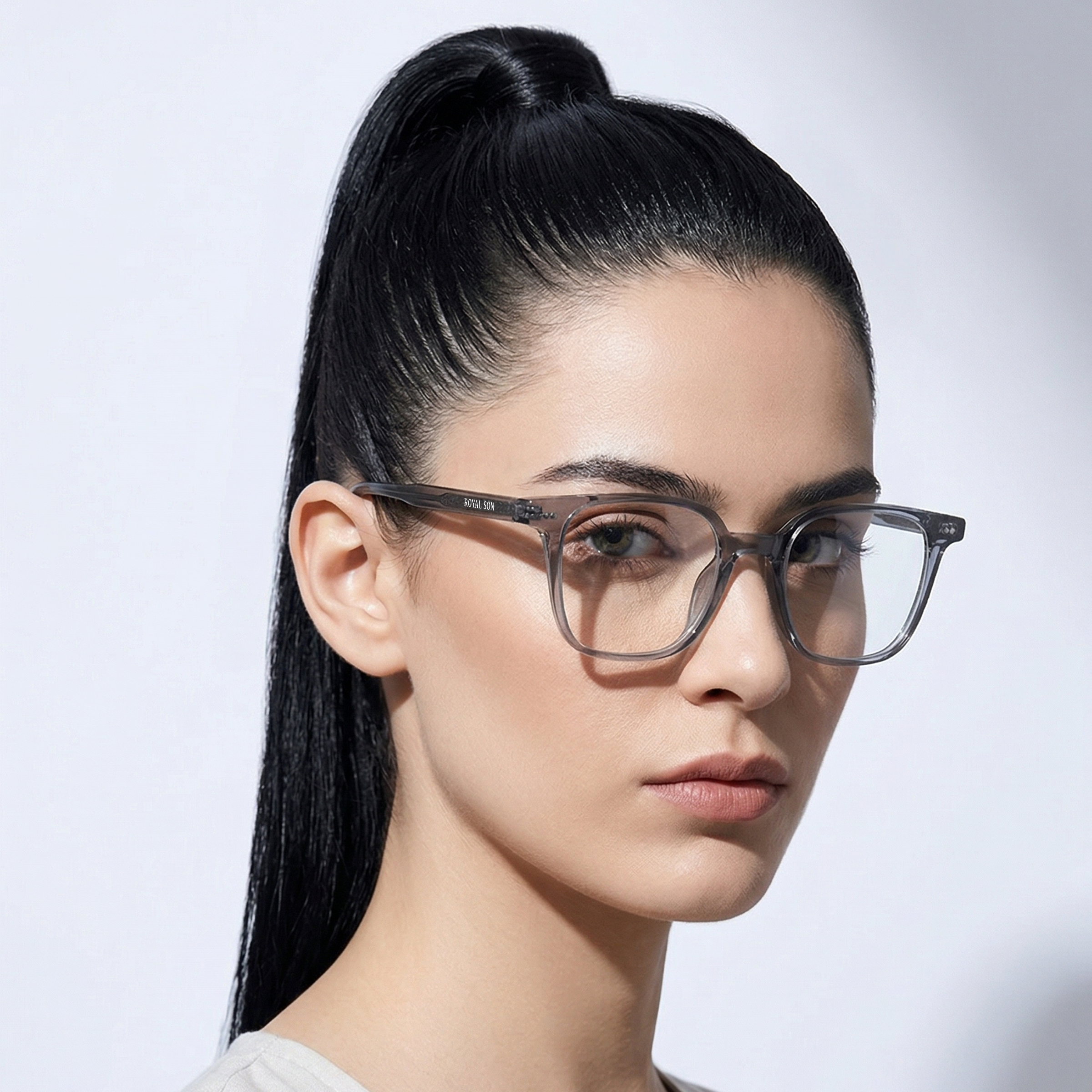 Royal Son Square Anti Glare Spectacles Frames For Men & Women – SF-RS1112-C2
