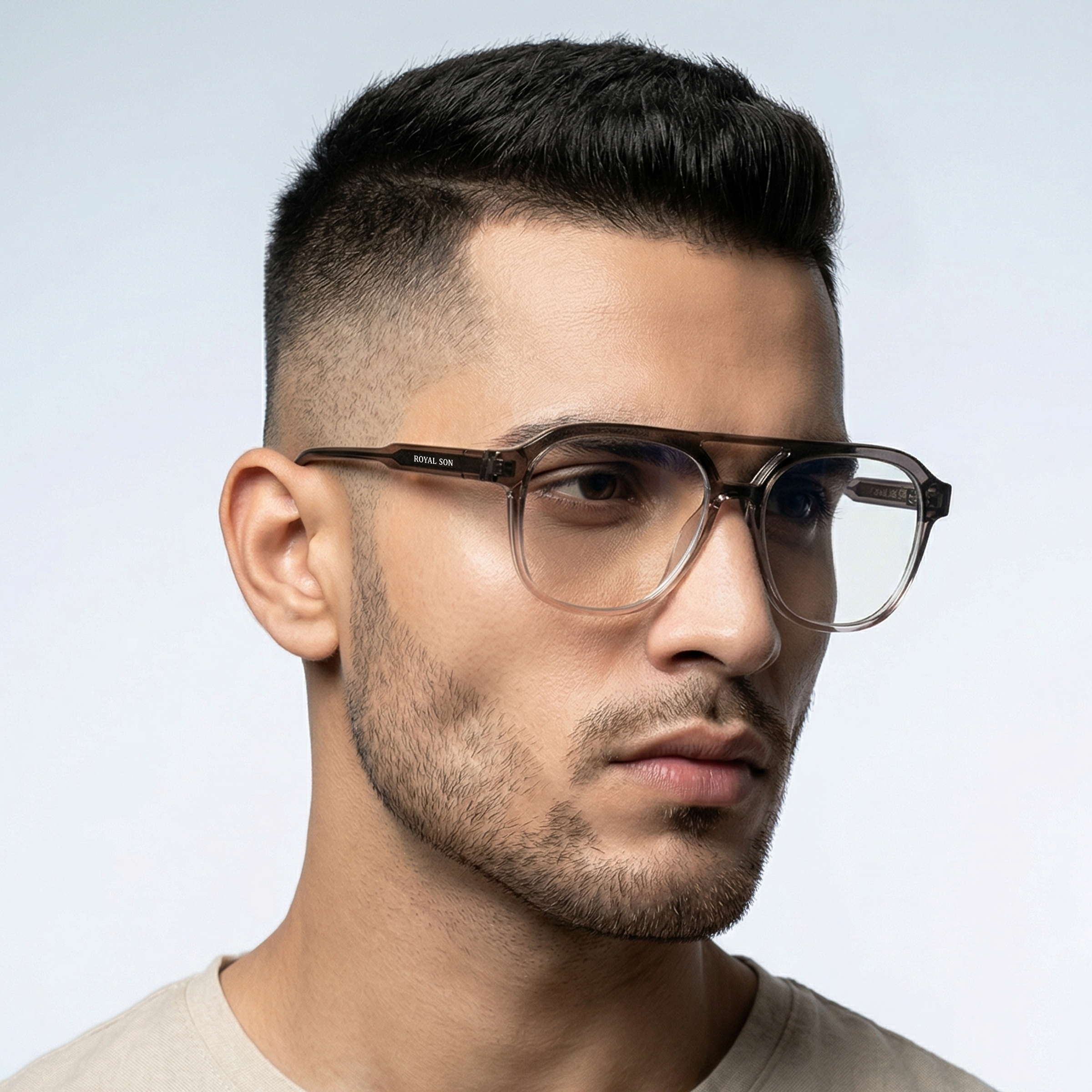 Royal Son Square Anti Glare Spectacles Frames For Men & Women – SF-RS9090-C2