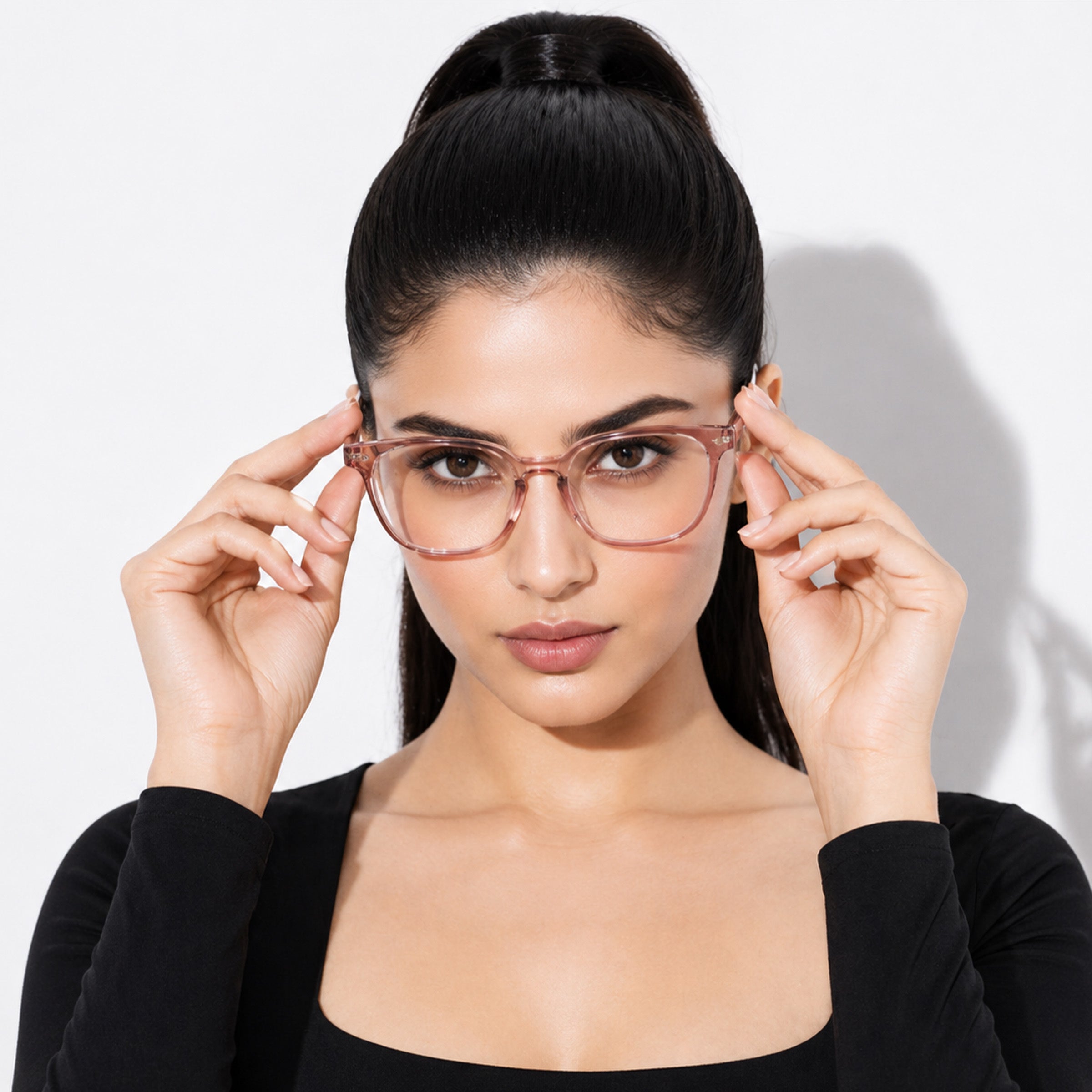 Royal Son Sqaure Brown Anti glare Blue Cut Spectacles Frames Men Women - SF0058-C4