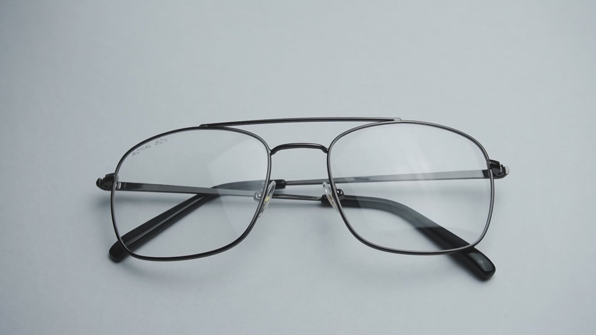 ROYAL SON Retro Square Spectacle Frame For Men And Women (RS0023SF|50|Transparent Lens)