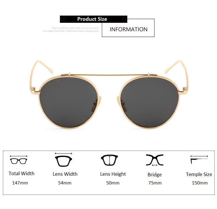 Royal Son Round UV Protected Men Women Sunglasses