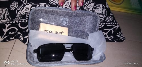 Royal Son HD Polarized Men Sunglasses - Black- CHI0085-C1 photo review