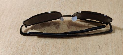 Royal Son HD Vision Polarized Classic Retro Wrap Around Sports Metal Men Sunglasses- CHI0083-C2 photo review