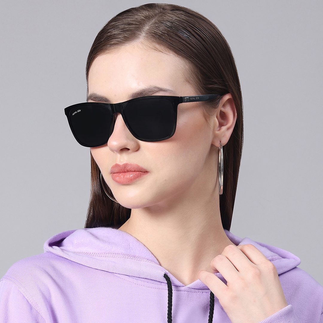 Buy Hrinkar Men Women Boys & Girls Retro Square & Sunglasses White Frame,  Grey Lens (Medium) Online at Best Prices in India - JioMart.