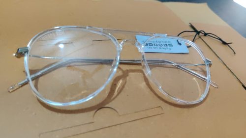 Royal Son Blue Cut Light/Ray Block Glasses Anti-Glare Lens TR90 Unisex Men Women Spectacle Frame- SF002-C3 photo review