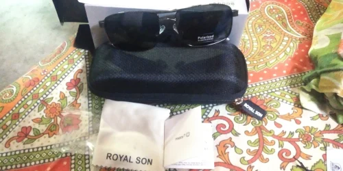 Royal Son HD Polarized Men Sunglasses - Black- CHI0085-C1 photo review