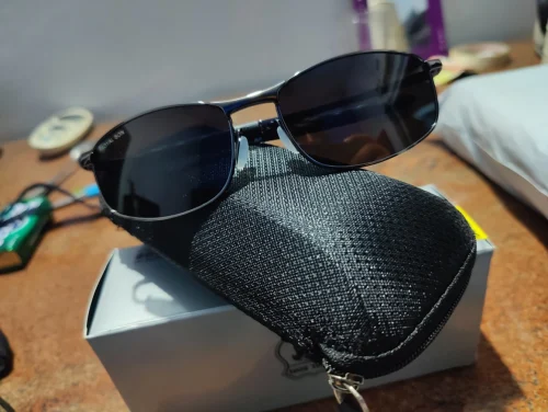 Royal Son HD Vision Polarized Classic Retro Wrap Around Sports Metal Men Sunglasses- CHI0083-C2 photo review