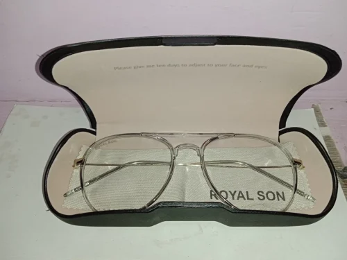 Royal Son Blue Cut Light/Ray Block Glasses Anti-Glare Lens TR90 Unisex Men Women Spectacle Frame- SF002-C2 photo review