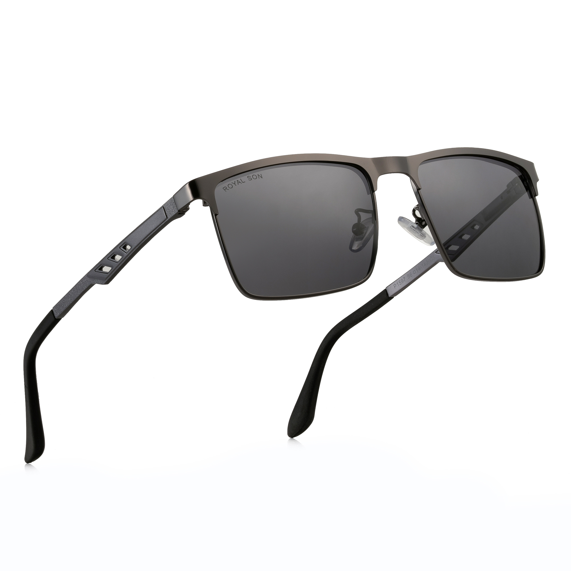 Royal Son Trendy Rectangle Stylish Fashion Polarized Sunglasses Men's UV400