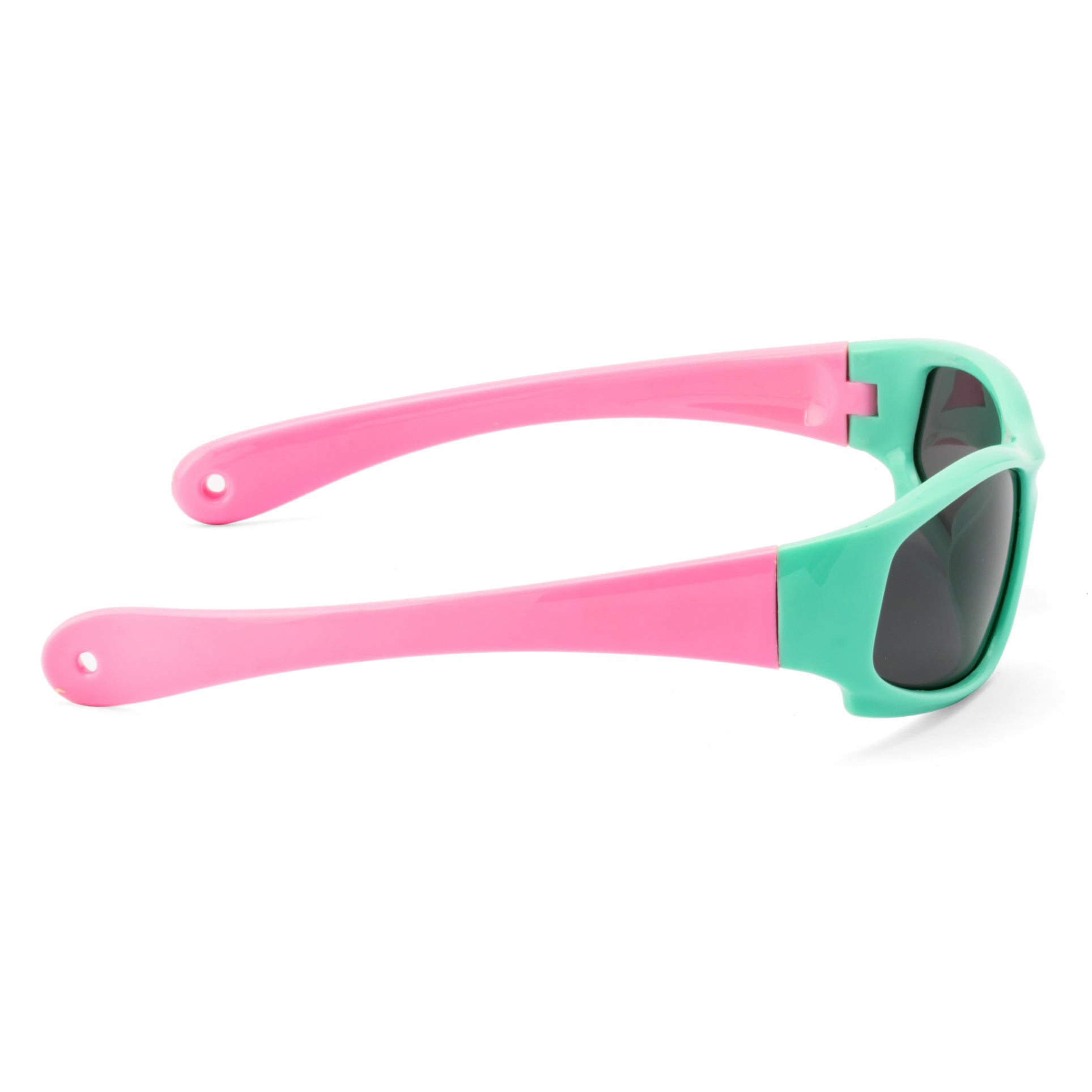 RIVBOS Kids Sunglasses Girls with Strap Polarized UV Protection Flexible Shades for Baby and Children Age 2-10 RBK002-1 Pink