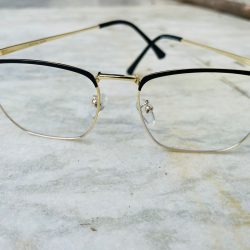 Royal Son Square Black Gold Metal Optical Frame For Men - SF0086-C4 photo review