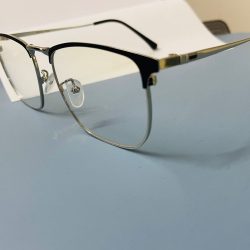 Royal Son Square Black Silver Metal Optical Frame For Men - SF0086-C2 photo review